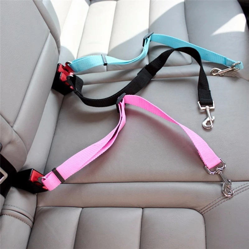 Adjustable Pet Car Seat Belt - Safe Travel for Dogs & Cats!