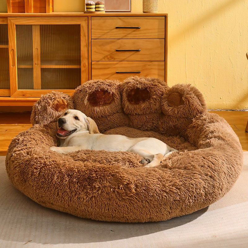 Fleece-lined Dog Sofa Mattress